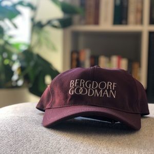 🆕 KITH X Bergdorf Goodman Cap, Maroon, Rare